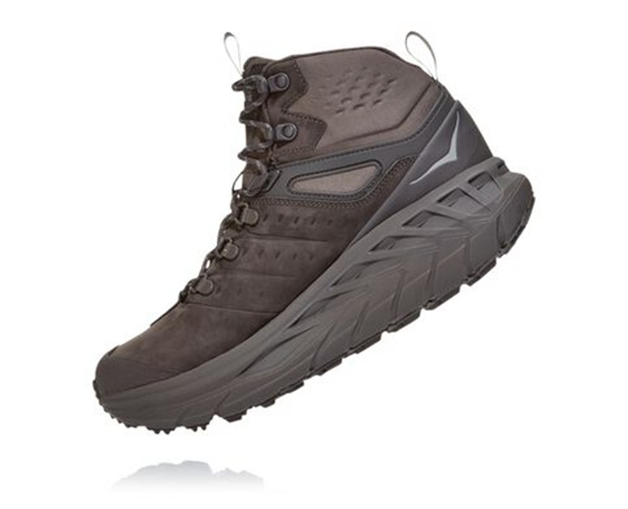 Hoka One One Hiking Boots Mens Brown - Stinson Mid GORE-TEX - 30947RNDM